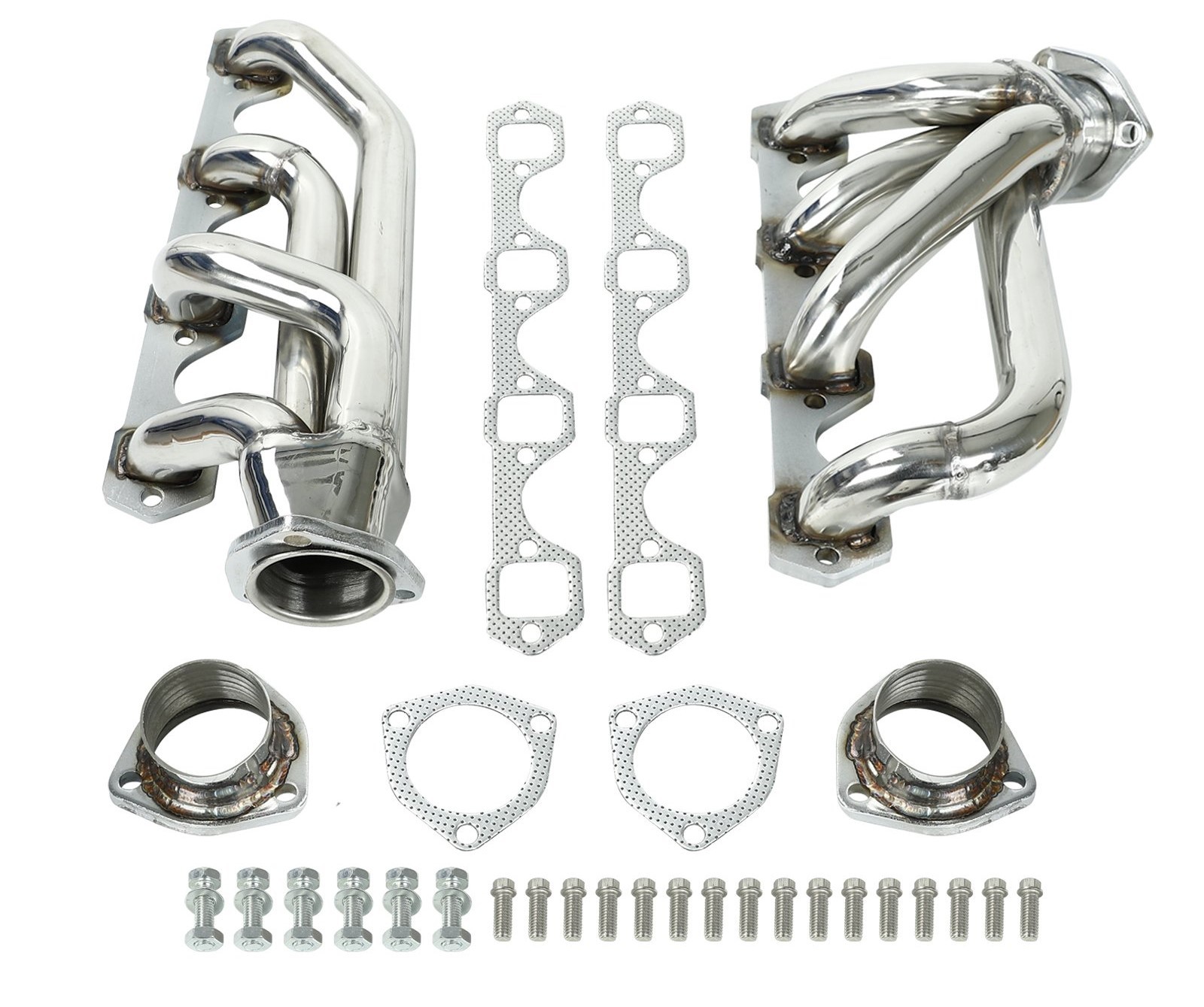 For 1964-1977 Ford 260 289 302 Shorty Stainless Steel Headers Exhaust Manifolds