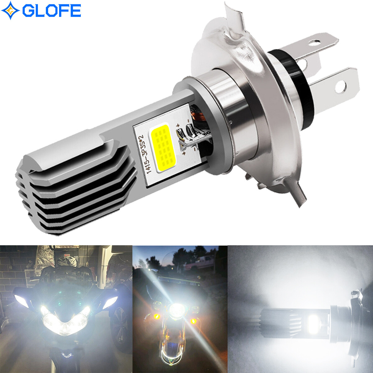 Ultra Hi/Low LED Headlight Bulb for Honda GL1500C Valkyrie 1997-2003 Visibility