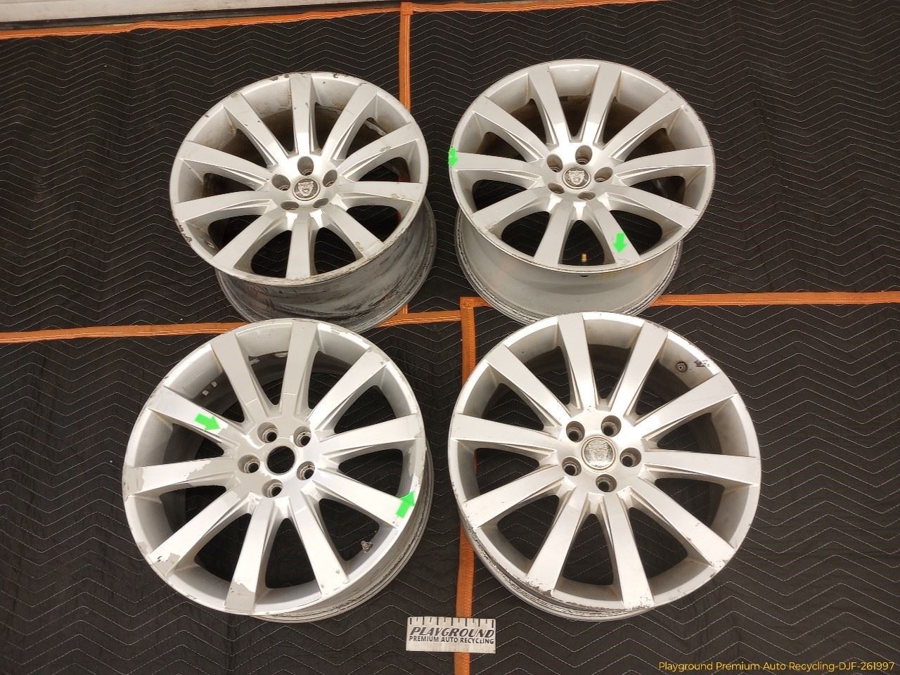 2007-2009 Jaguar XK Set Of 4 Staggered Alloy Wheel Rim 8.5x19 & 9.5x19 10 Spoke