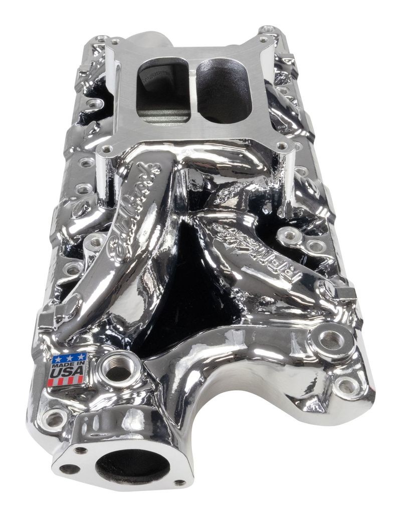 Edelbrock 7521-CP RPM Air-Gap Intake Manifold Chrome Plasma Finish