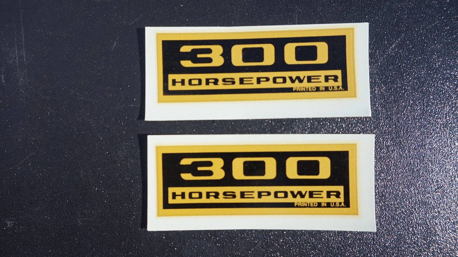 1962-1965 Chevrolet Corvette L75 327 300hp 300 Horsepower Valve Cover Decal Pair