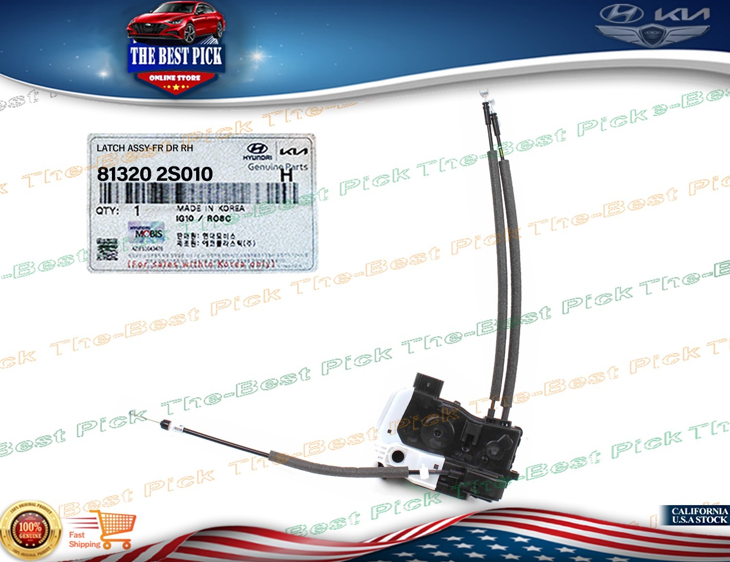 ⭐GENUINE⭐ LOCK ACTUATOR DOOR FRONT RIGHT HYUNDAI TUCSON 2011-2015 813202S010 ⭐GENUINE⭐ LOCK ACTUATOR DOOR FRONT RIGHT HYUNDAI TUCSON 2011-2015 813202S010