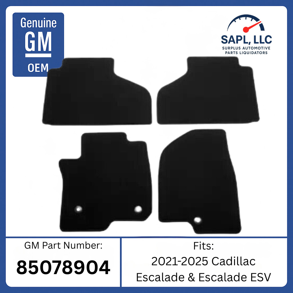 LOT of 5 OEM 2021-2025 Escalade ESV Carpet Floor Mat Sets Black GM 85078904