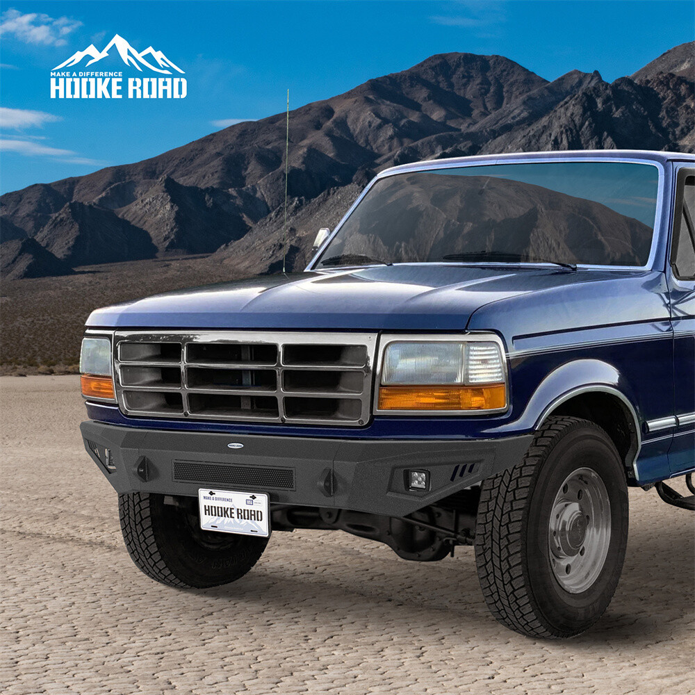 Fit 1992-1996 Ford Bronco F-150 F-250 F-350 Front Bumper Reinforcement w/ Light