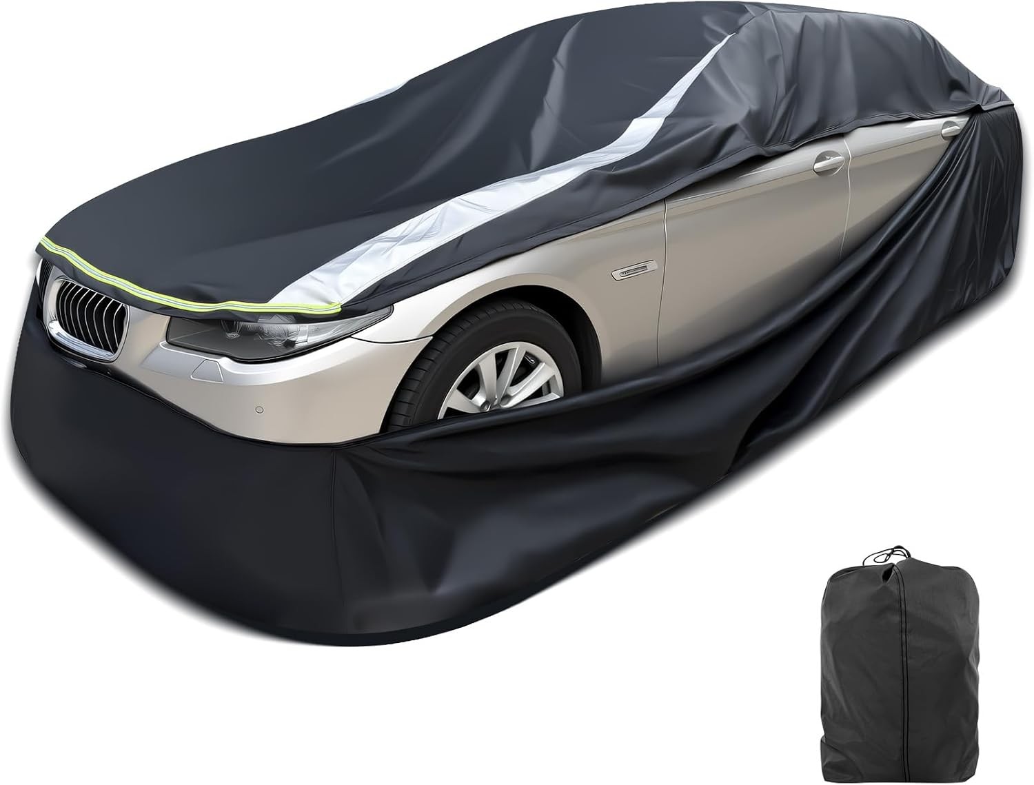 FJWDSC Full Enclosed Car Cover for Automobiles Universal Fit Camaro,Dodge Cha...