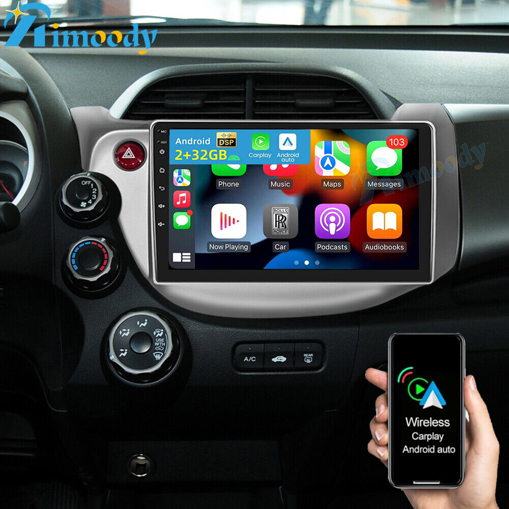 2+32GB For Honda Fit Jazz 2008-2013 Android 13 Wireless Carplay Car Stereo Radio