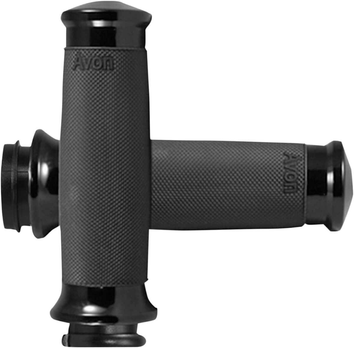Avon Custom Contour Grips Black Anodized 1 in Bars Pair Avon Custom Contour Grips Black Anodized 1 in Bars Pair