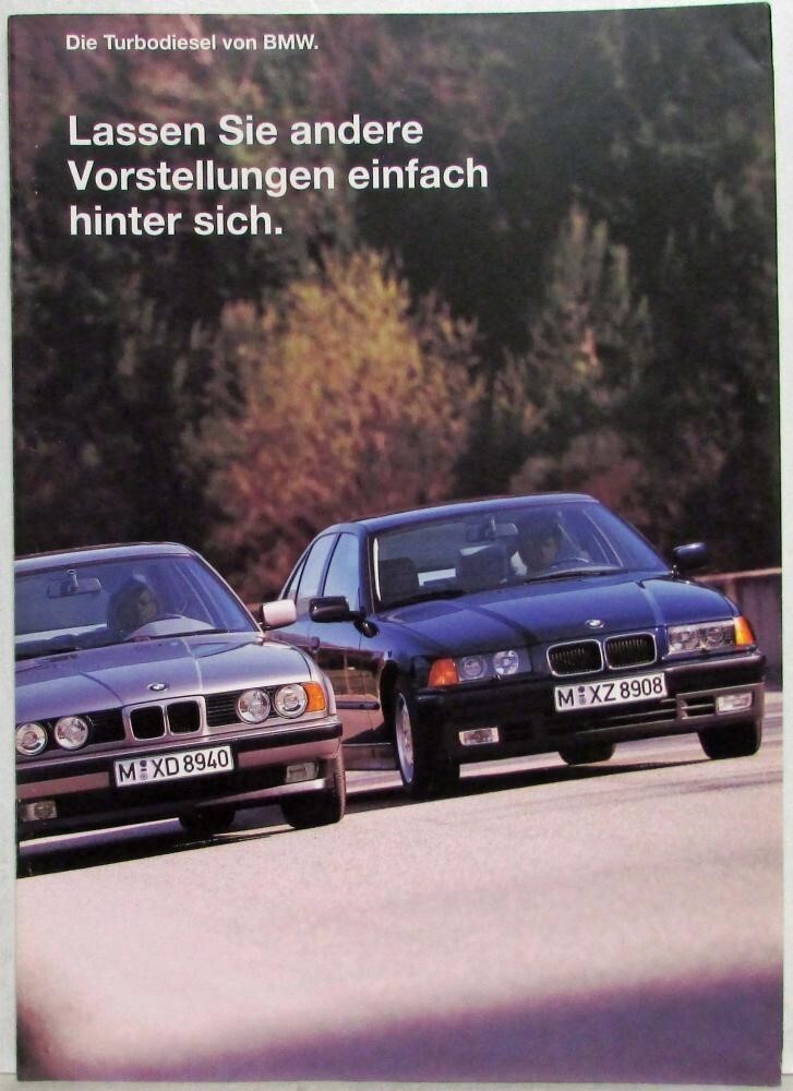 1993 BMW Turbo Diesels Sales Brochure - German Text