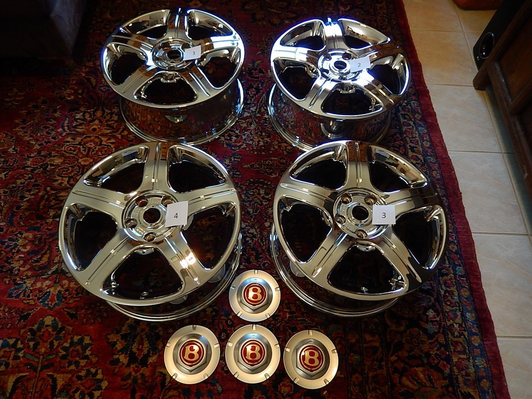 Bentley AZURE MULLINER 2006 2010 4 Chrome Wheels 18