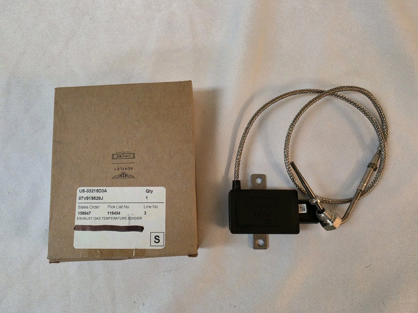 2011-2020 Bentley Mulsanne Exhaust Gas Temperature Sensor Bank #2 Left Hand EGT 2011-2020 Bentley Mulsanne Exhaust Gas Temperature Sensor Bank #2 Left Hand EGT