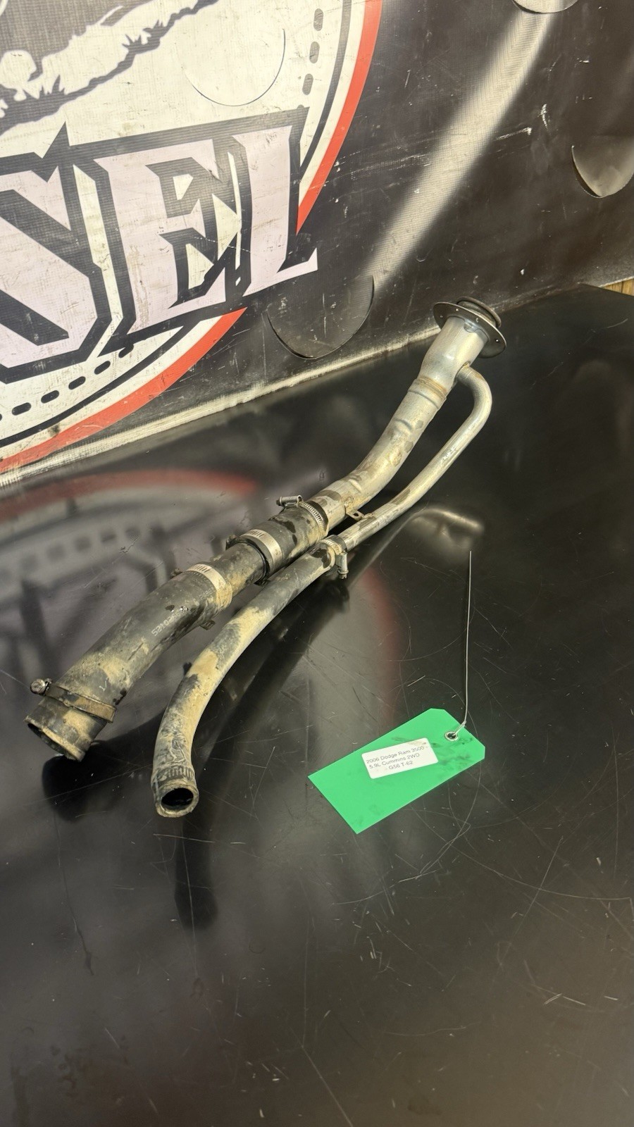 Dodge RAM 2500 3500 2006 5.9L Cummins Diesel Fuel Filler Neck Dodge RAM 2500 3500 2006 5.9L Cummins Diesel Fuel Filler Neck