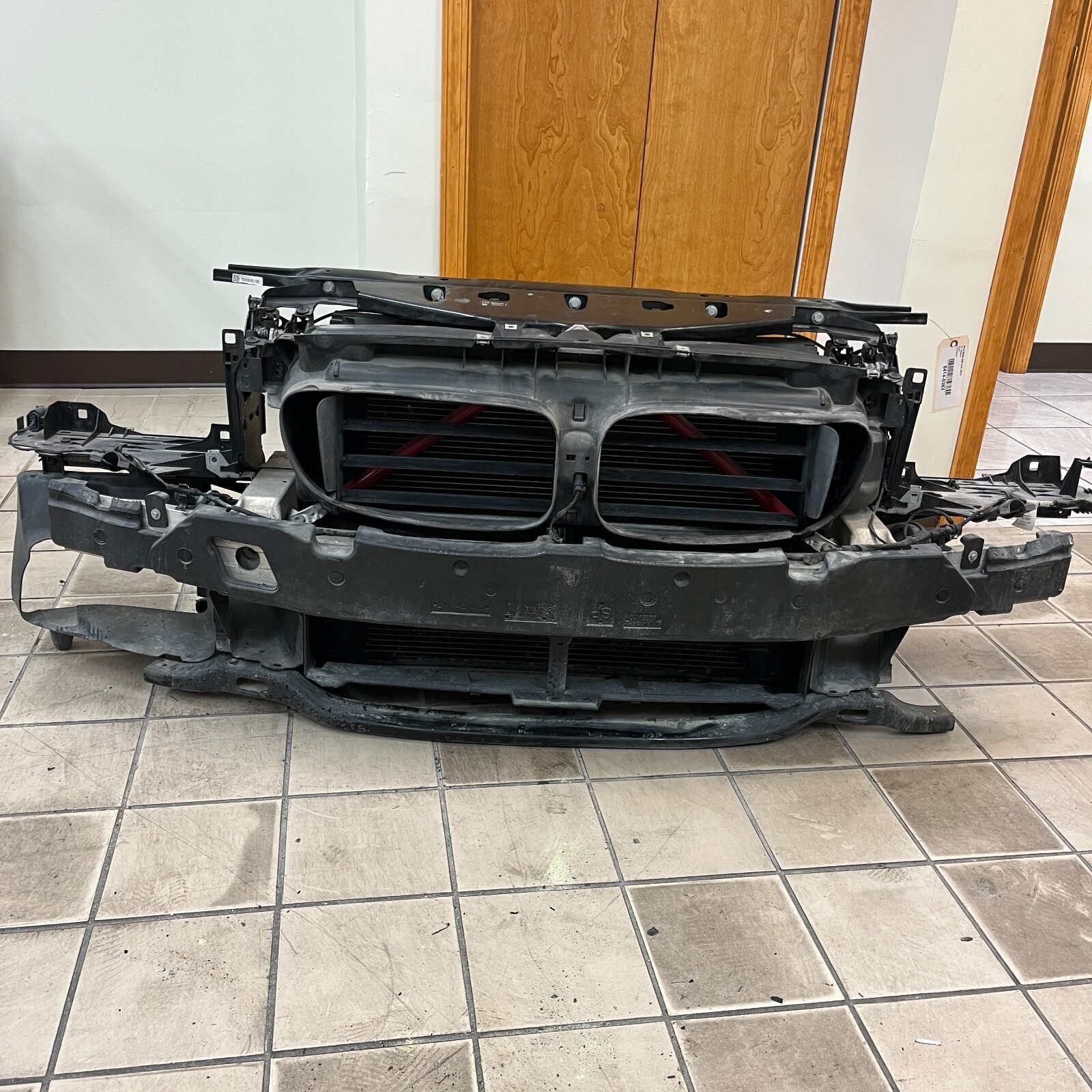 2014-2016 BMW 528I Complete Reinforcement Bumper Bar Radiator Fan Shroud OEM