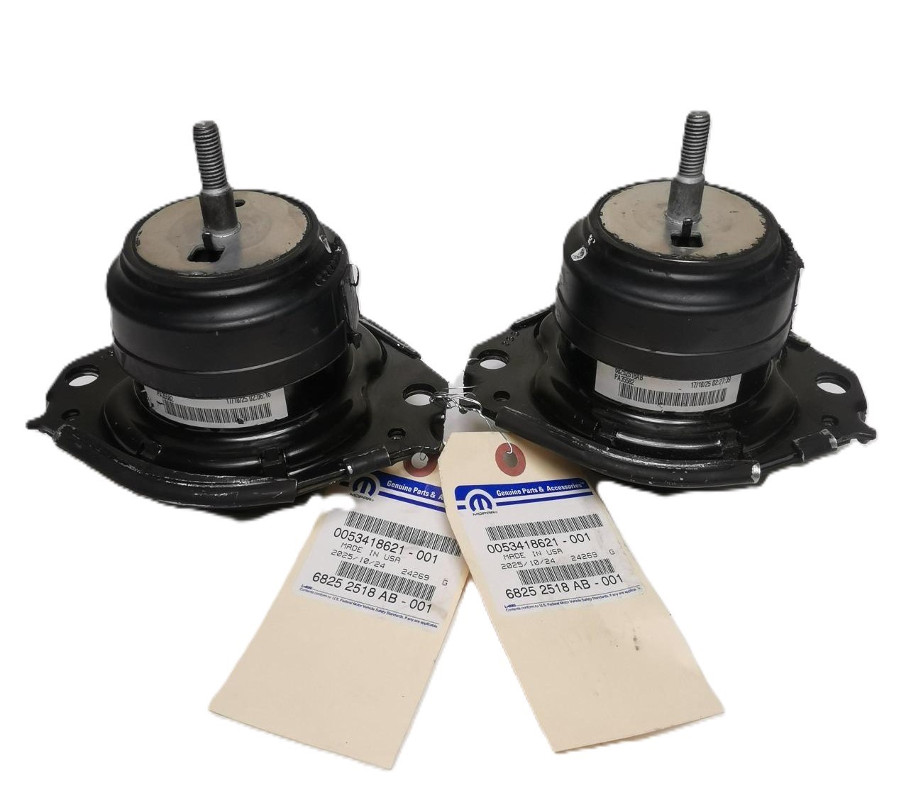Two (2) OEM Mopar 68252518AA Engine Mount 11-18 Durango Grand Cherokee 3.6L