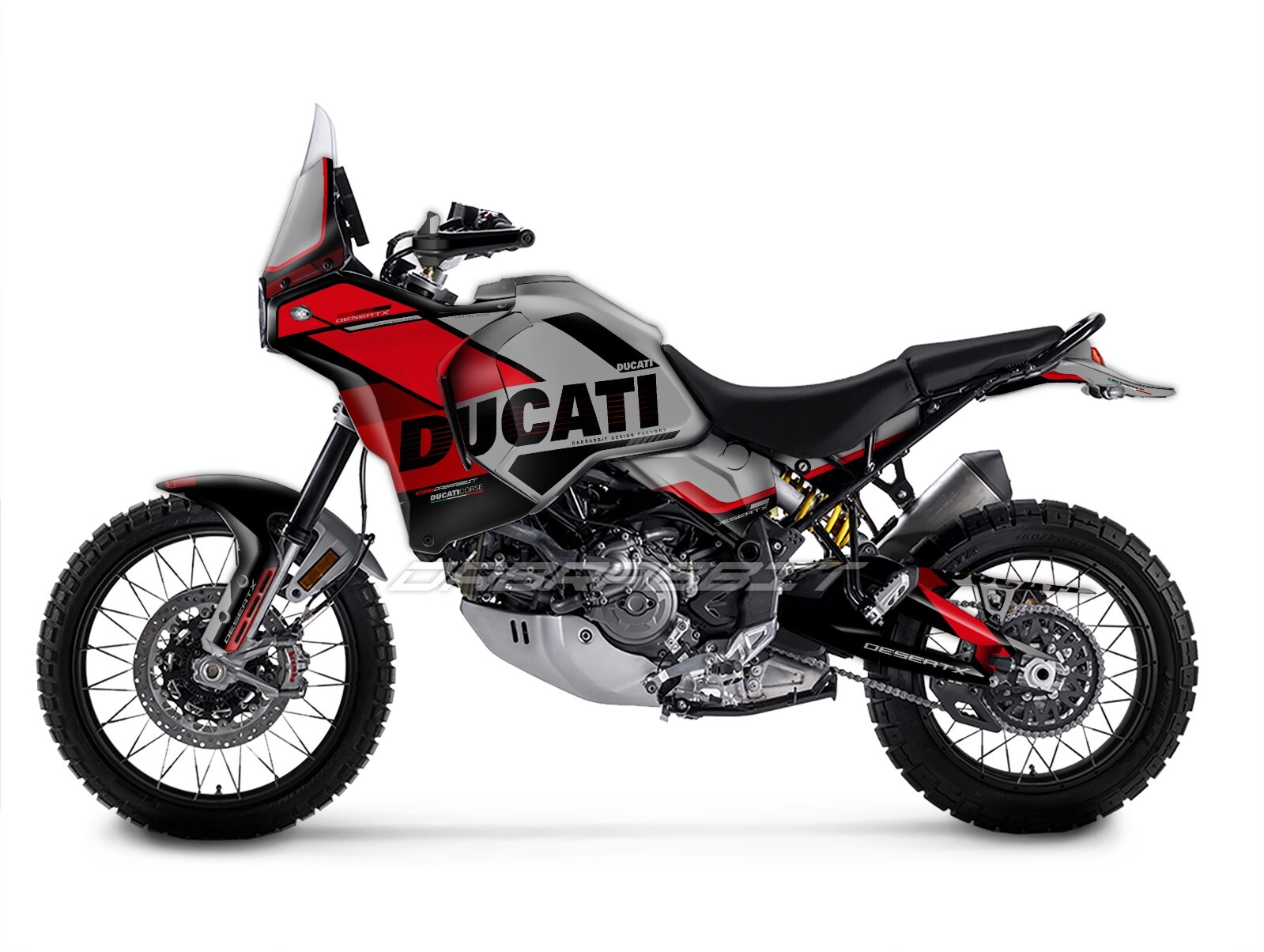New Graphic kit for DUCATI Desert X / Desert X Rally Decal Sticker (RLY-GR)