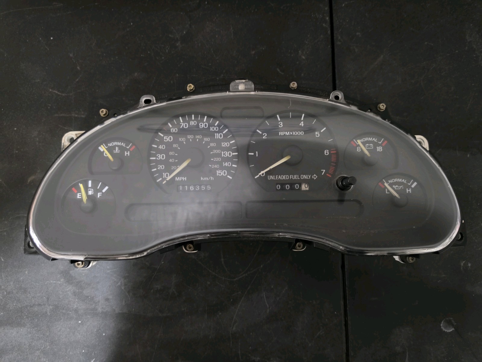 1994-1995 Ford Mustang GT Instrument Speedometer Cluster 150 MPH F5ZF-10849-CA 1994-1995 Ford Mustang GT Instrument Speedometer Cluster 150 MPH F5ZF-10849-CA