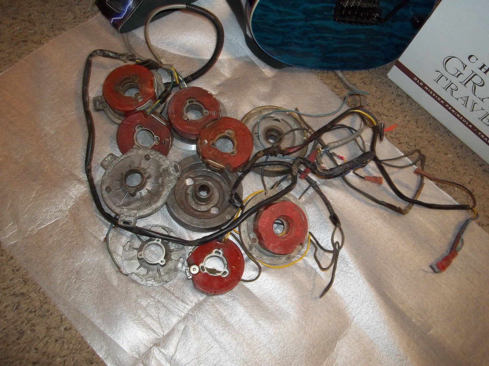 husqvarna motoplat stator / flywheel lot husqvarna motoplat stator / flywheel lot