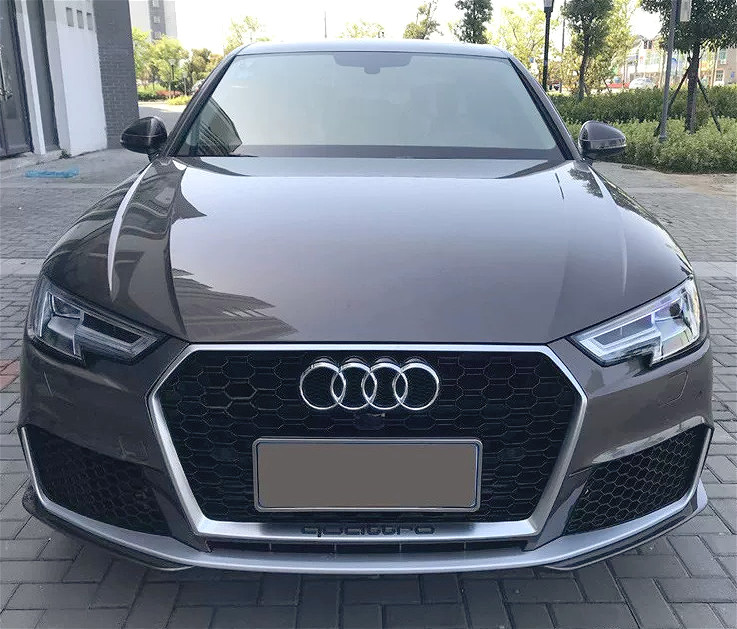 For Audi A4 S4 RS4 2017-2018 2019 Style Front Honeycomb Mesh Hex Grill Grille For Audi A4 S4 RS4 2017-2018 2019 Style Front Honeycomb Mesh Hex Grill Grille