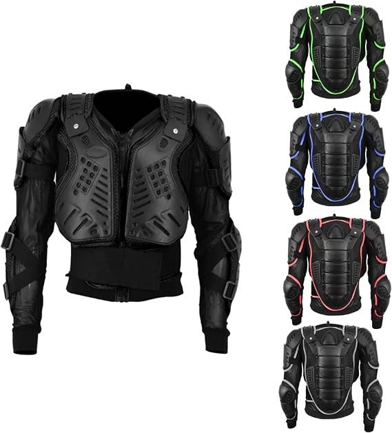 Motorcycle Full Body Armor Jacket Motocross Chest Protector Riding Gear