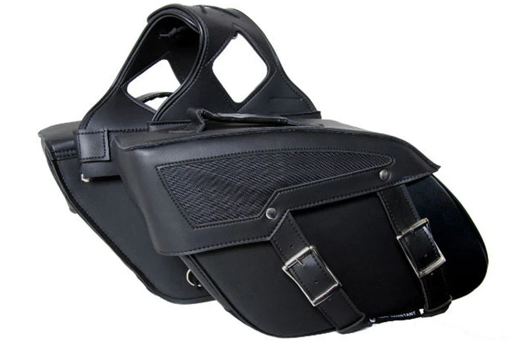 Best Luggage Pair Large Genuine Vintage Leather Motorcycle Saddle Two Side Bag