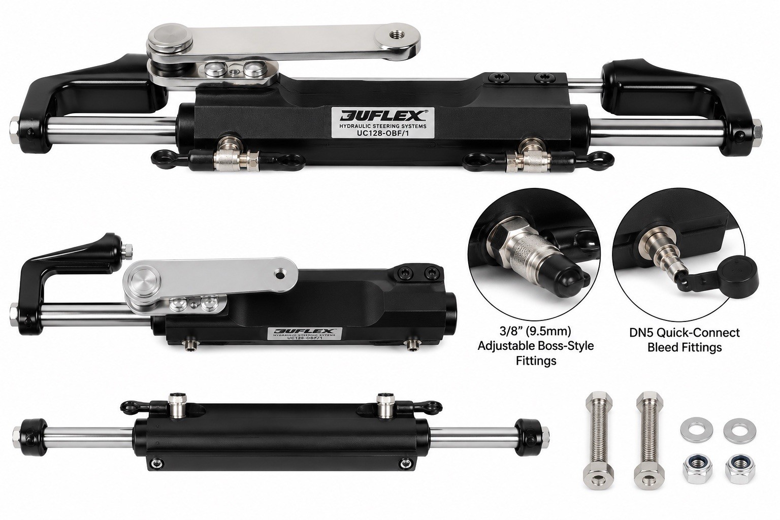 Steering Cylinder Front Mount Uflex -UC128-OBF1 Steering Cylinder Front Mount Uflex -UC128-OBF1