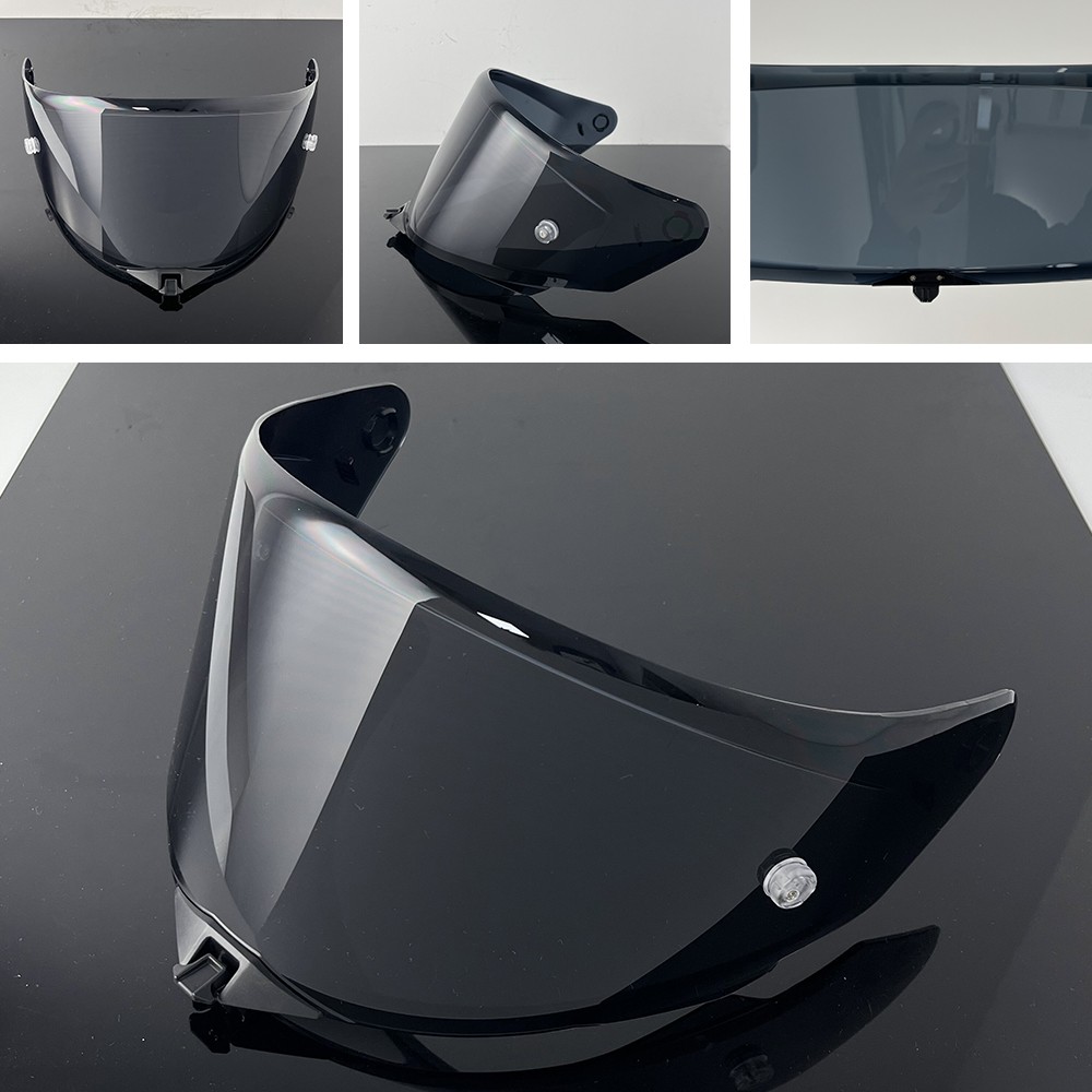 Motorcycle Helmet & Visor For KYT TT-REVO Shield Lens Anti-Scratch Chrome Green