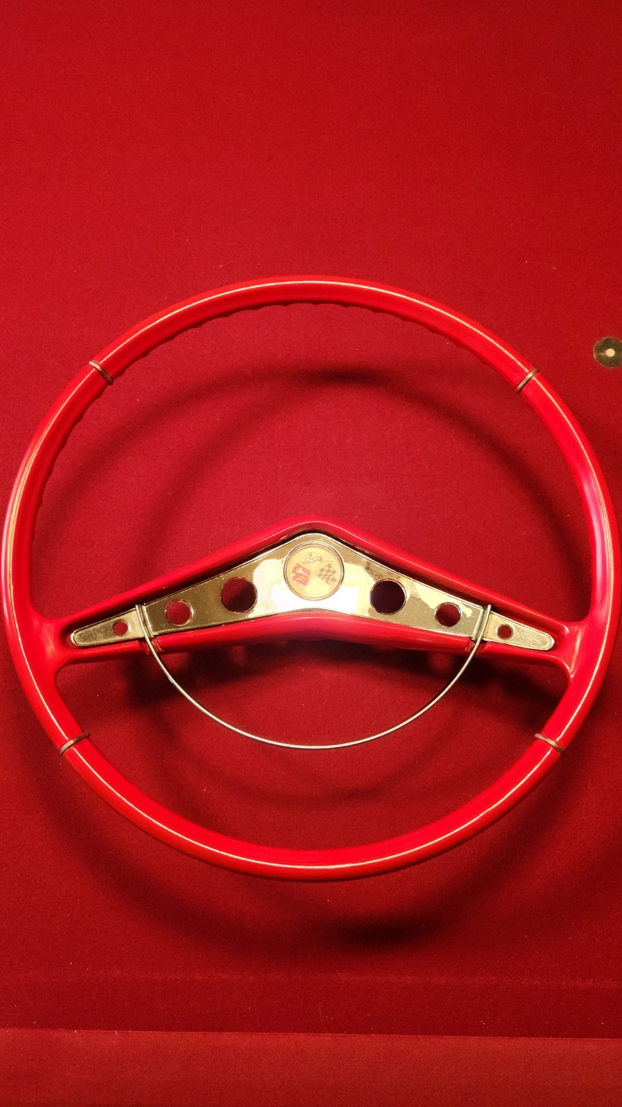 58 59 Chevy Impala Steering Wheel with Horn Ring 58 59 Chevy Impala Steering Wheel with Horn Ring