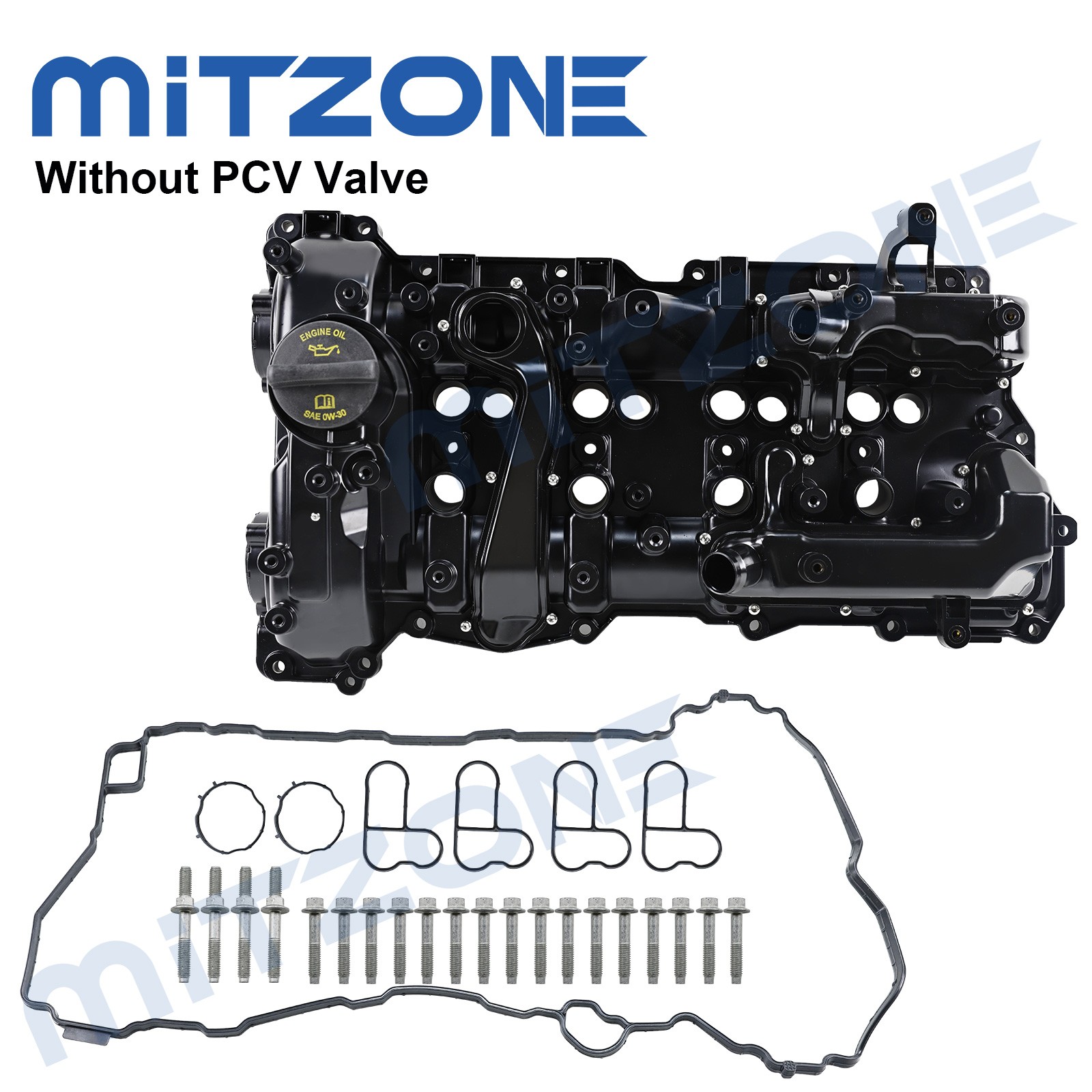Mitzone Aluminum Valve Cover for Jeep 18-26 Wrangler 19-23 Cherokee 2.0L