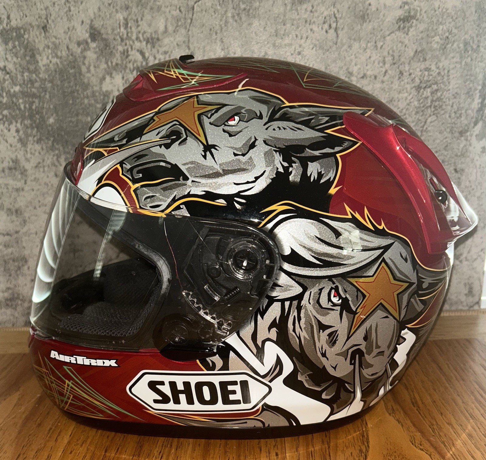Shoei X-Eleven X11 Norick Abe Spirit Helmet Medium 57-58cm Red Motorcycle