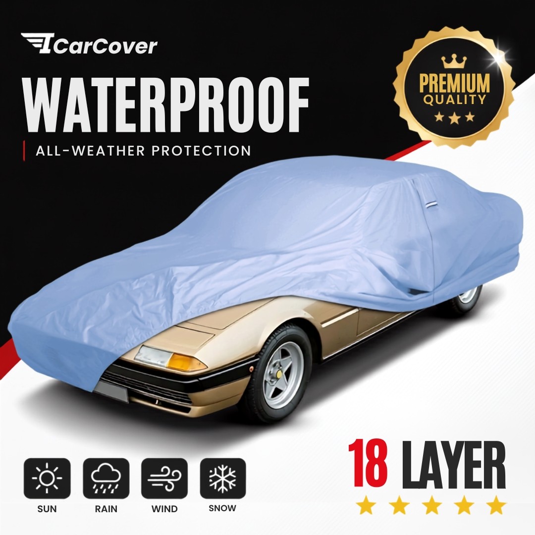 Ferrari 400 GT, 400i 1976-1984 Custom Fit Waterproof Car Cover 18 Layer
