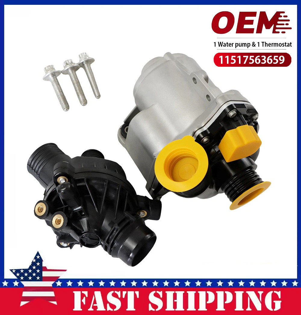 Electric Engine Water Pump / Thermostat Kit Fits BMW 335i 535i 640i 11517563659