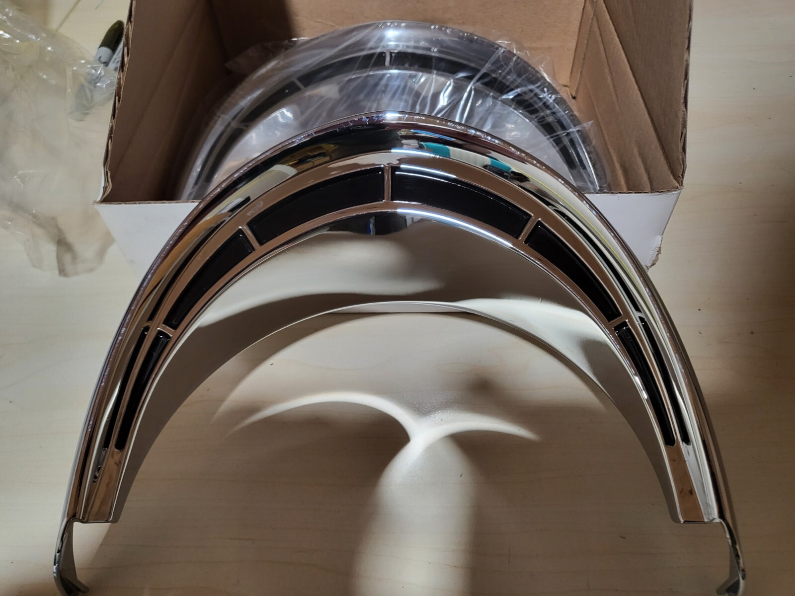 1955 1956 Ford Passenger Car Headlamp Door Trim Rings, New Show Quality. 1955 1956 Ford Passenger Car Headlamp Door Trim Rings, New Show Quality.