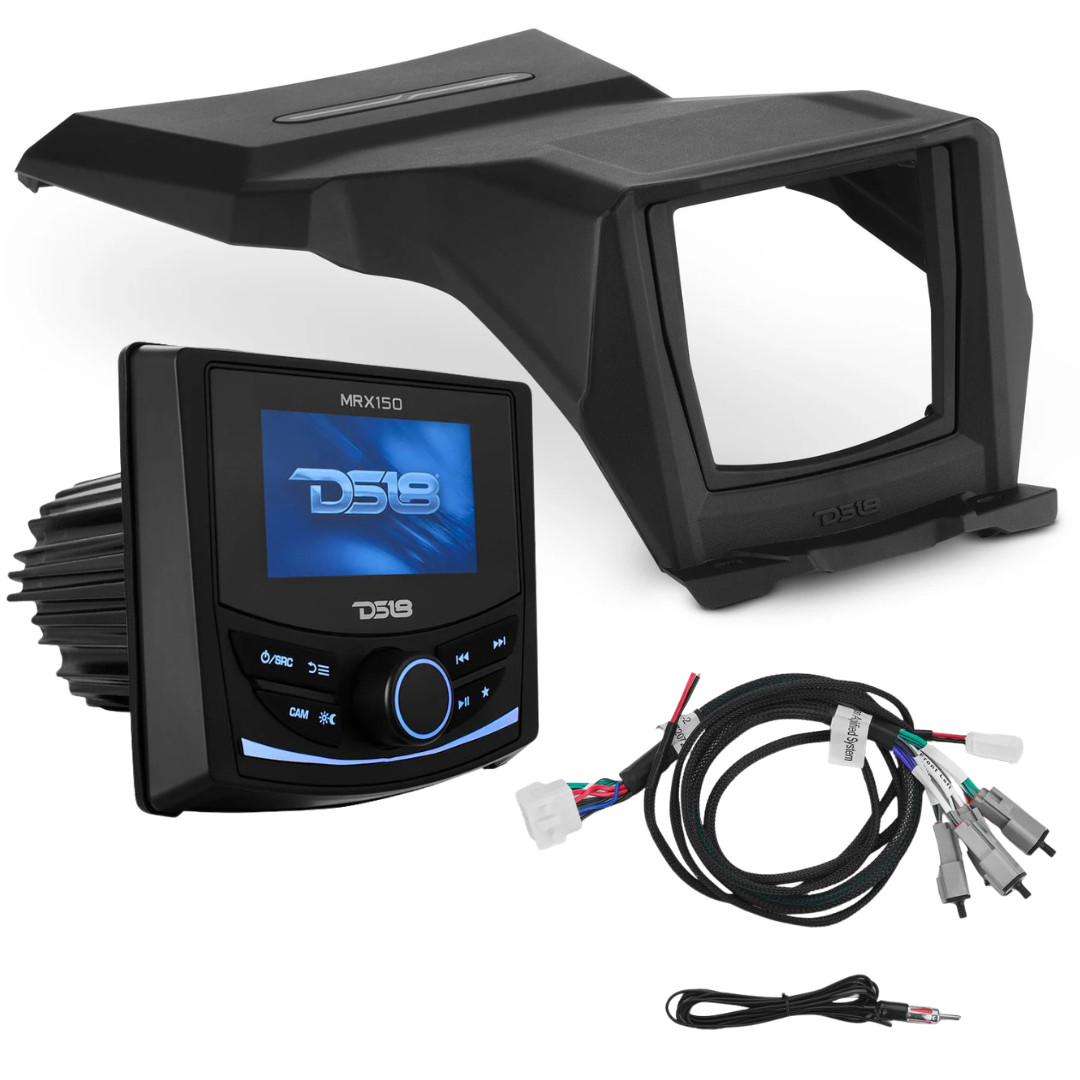 DS18 Upper Dash Kit - MRX150 Head Unit and Harness - 2017-up Can-Am Maverick X3