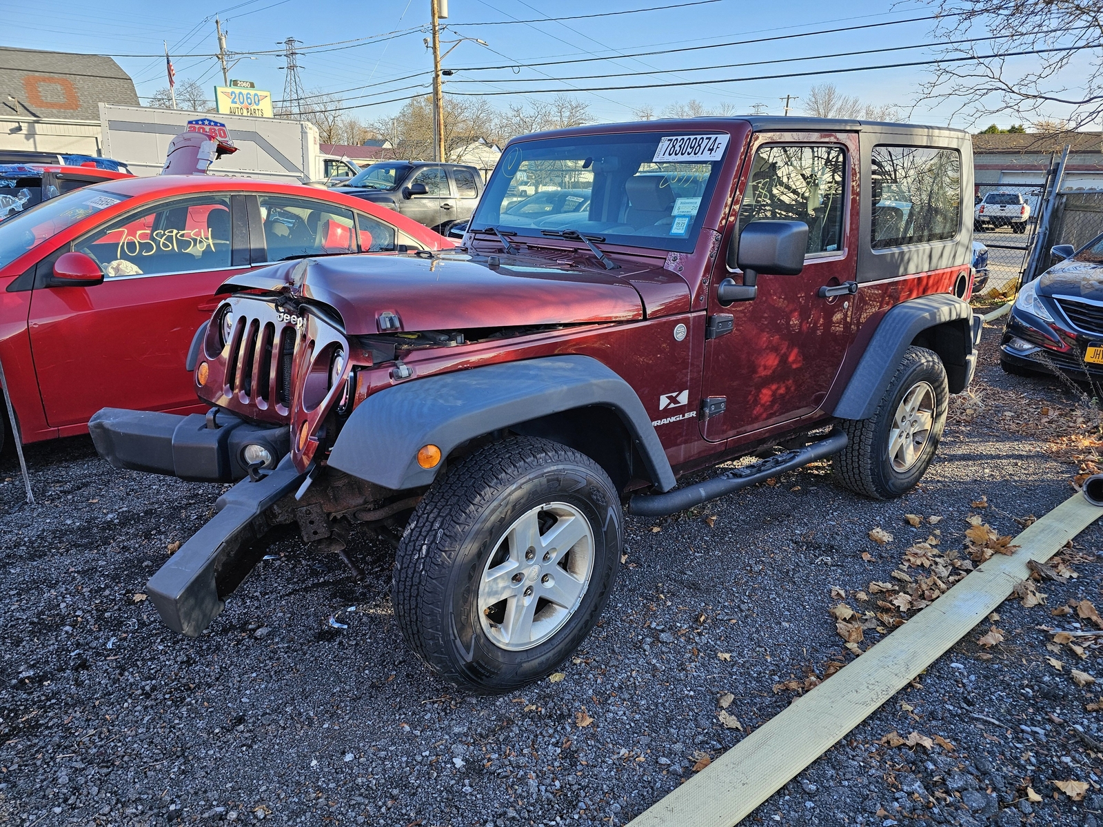 Used Front Axle Assembly Front 4WD fits: 2007 Jeep Wrangler Dana 30 LHD 4.10 rat