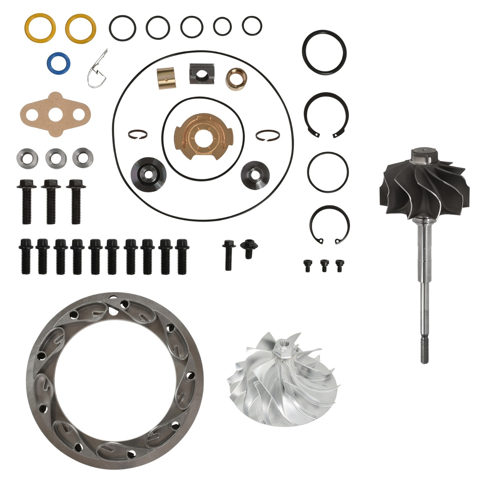 Turbo Rebuild Kit Billet Wheel Vanes Turbine for 05.5-07 6.0L Powerstroke