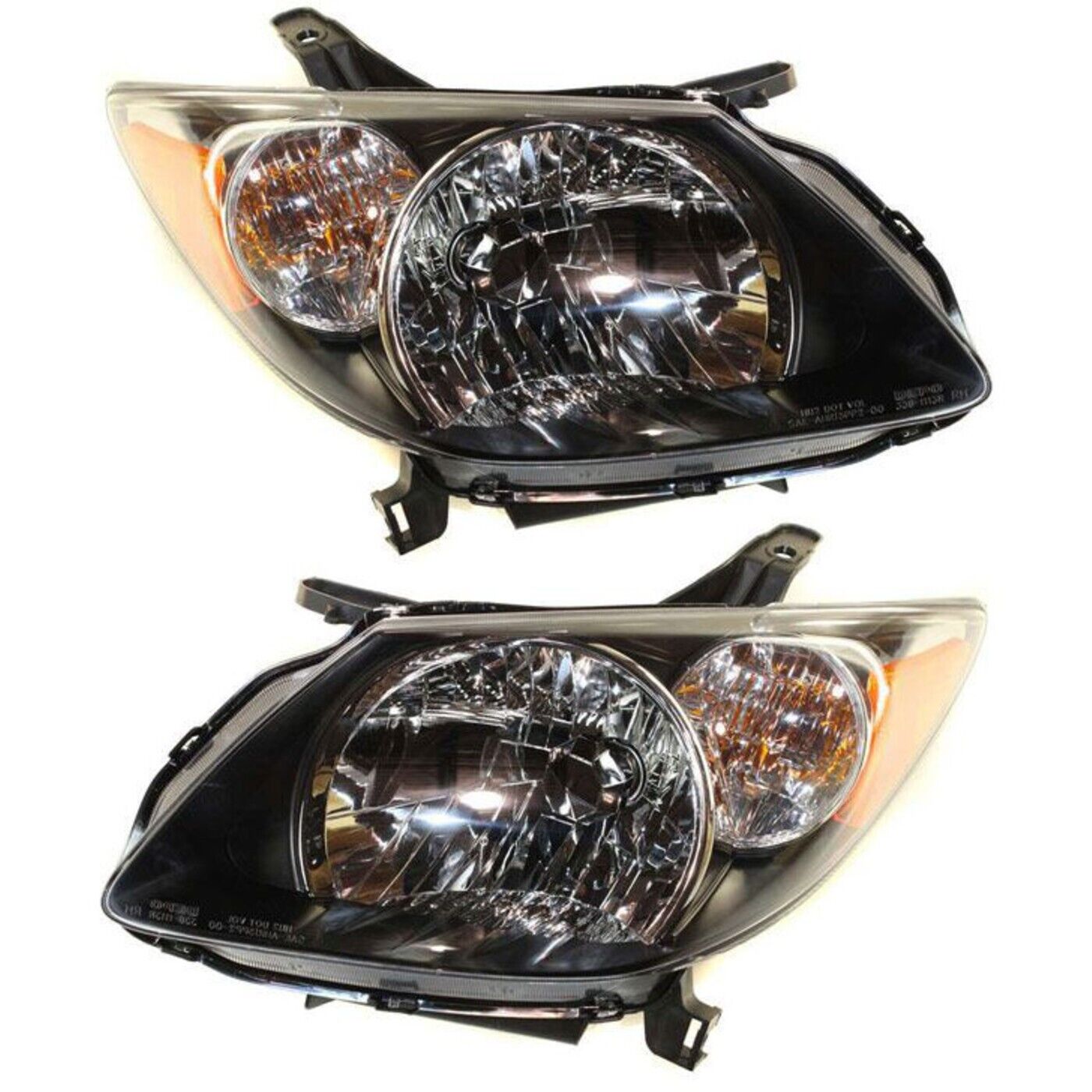 Headlight Set For 2003-2004 Pontiac Vibe Left and Right With Bulb 2Pc