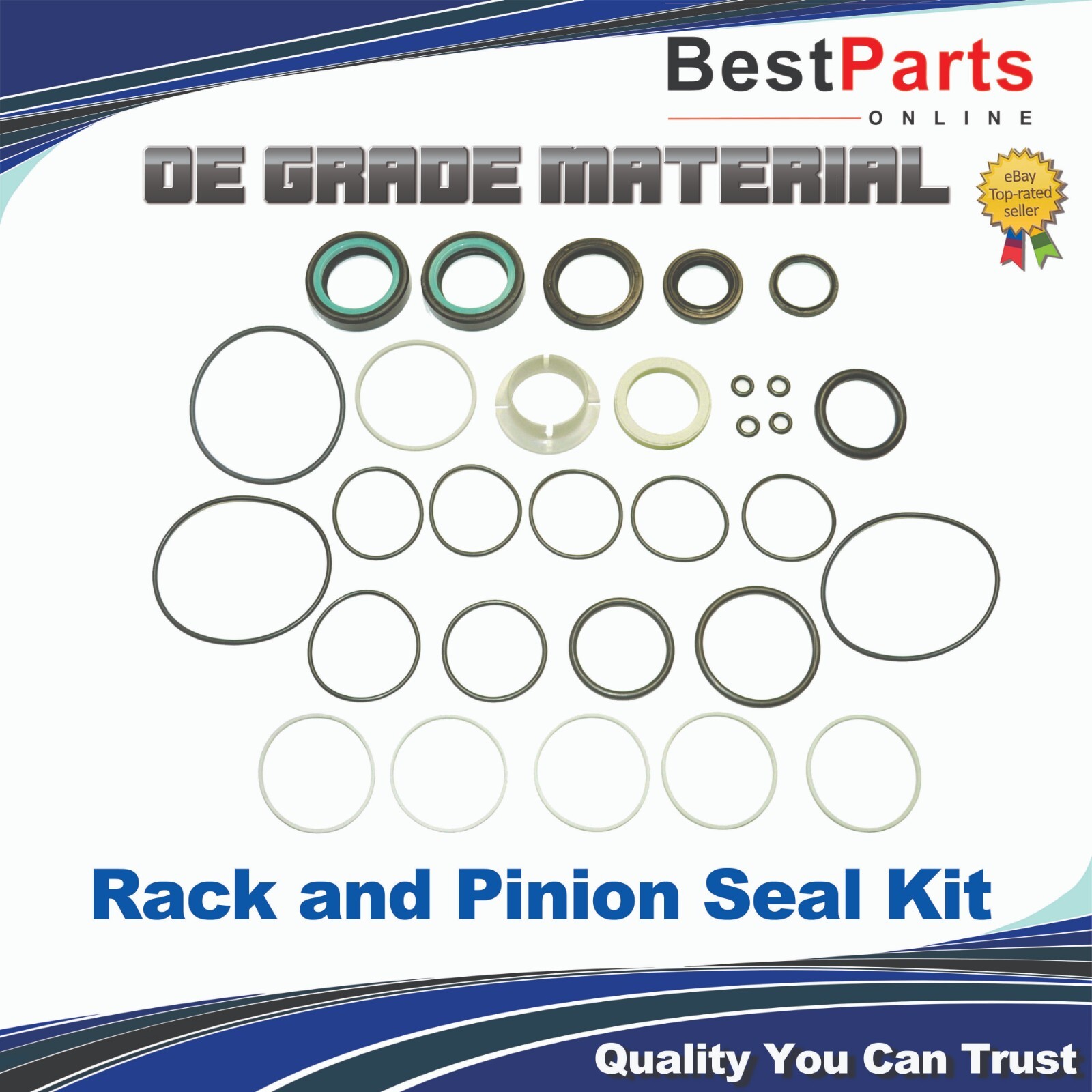 Rack and Pinion Seal Kit for 2000-2005 Peugeot 406 (Z.F. C/SERVOTRONIC, D9) Rack and Pinion Seal Kit for 2000-2005 Peugeot 406 (Z.F. C/SERVOTRONIC, D9)