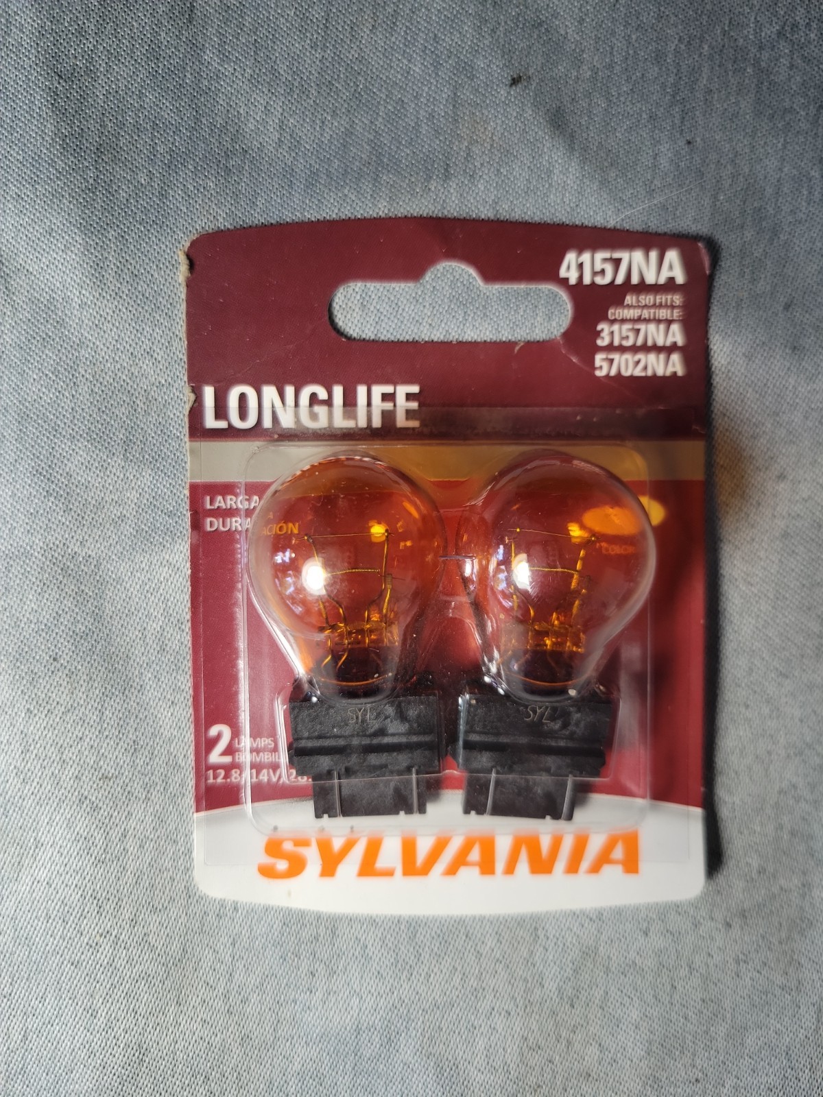 Sylvania LongLife 4157NA 3157 28.5W Two Bulbs Front Turn Signal Replace Stock OE Sylvania LongLife 4157NA 3157 28.5W Two Bulbs Front Turn Signal Replace Stock OE