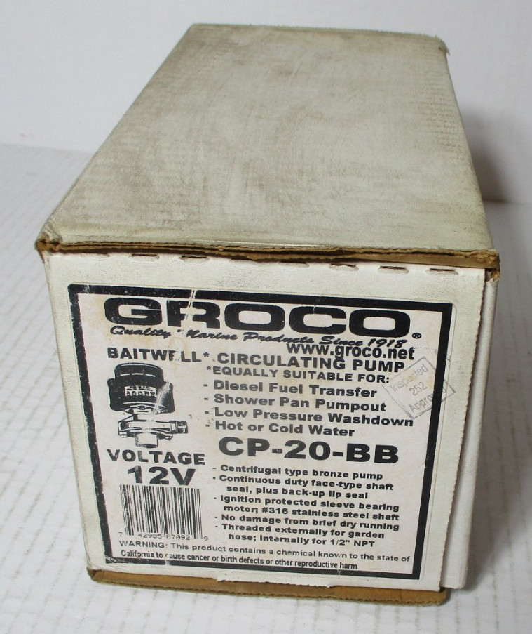 GROCO CP-20-BB 12V 1\