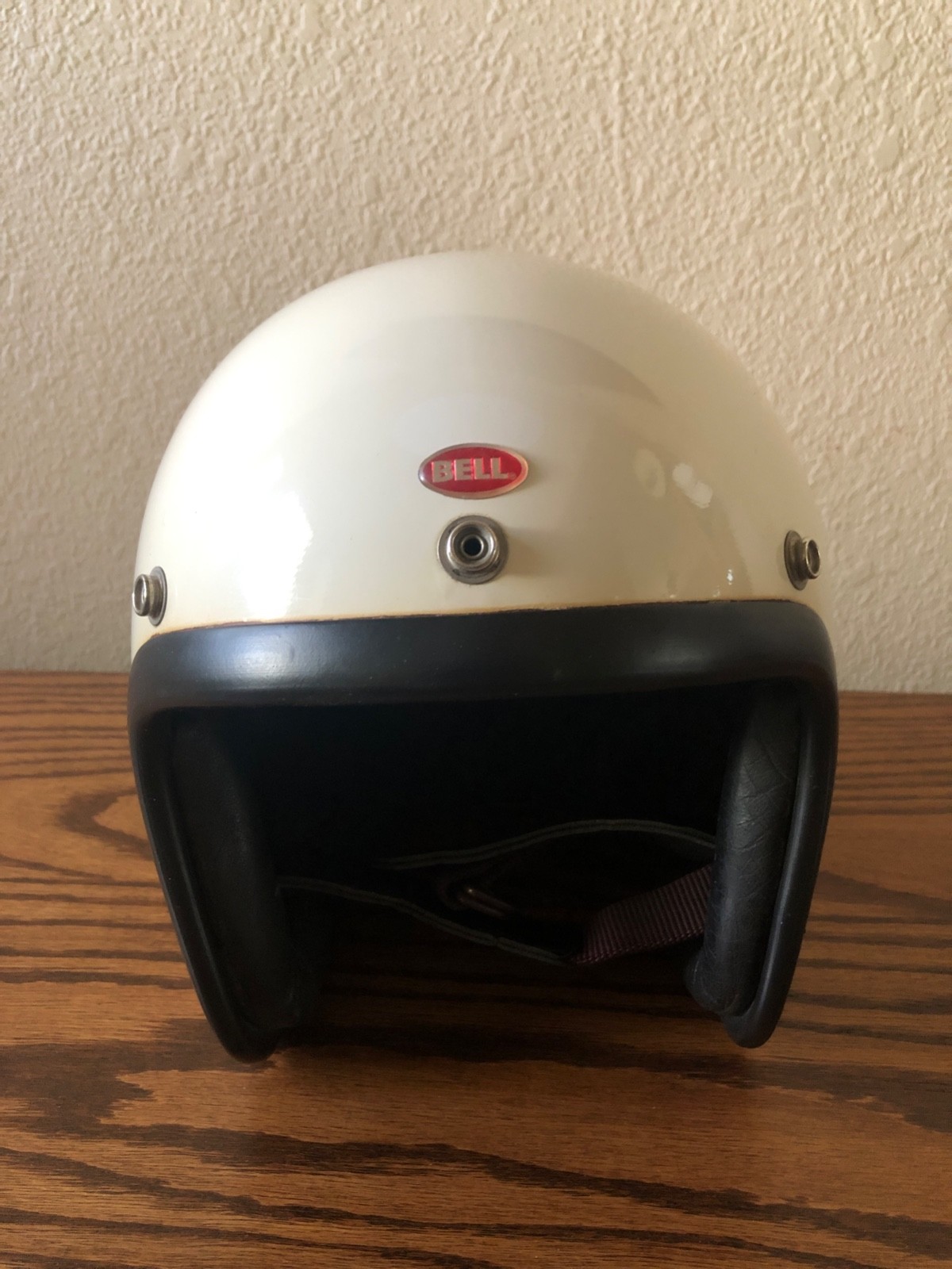 Vintage 1968 Bell Toptex Helmet Size 7  with Rare Snap On Bubble Visor