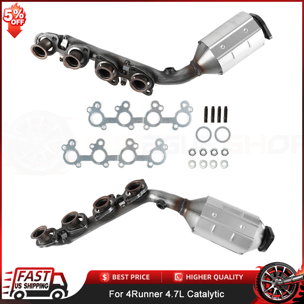 2x Exhaust Catalytic Converter for Toyota 4Runner Lexus GX470 2003-2004 V8 4.7L