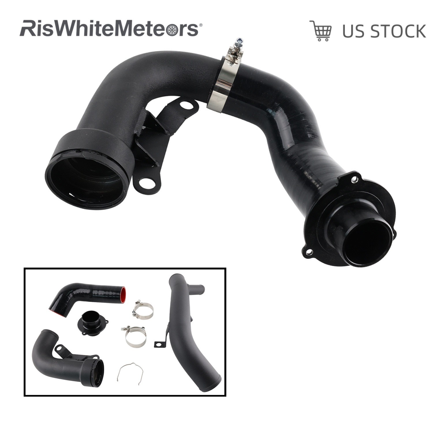 Turbo Discharge Pipe Conversion For 2006-008 VW R20 Golf MK5 MK6 Scirocco R Audi
