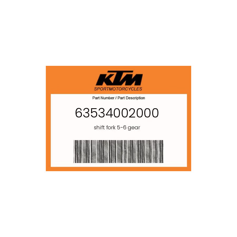 KTM Genuine Shift Fork 5-6 Gear - 63534002000