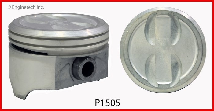 Enginetech P1505(8)STD Engine Piston Set Without Rings for 4.00-inch Bore Engine