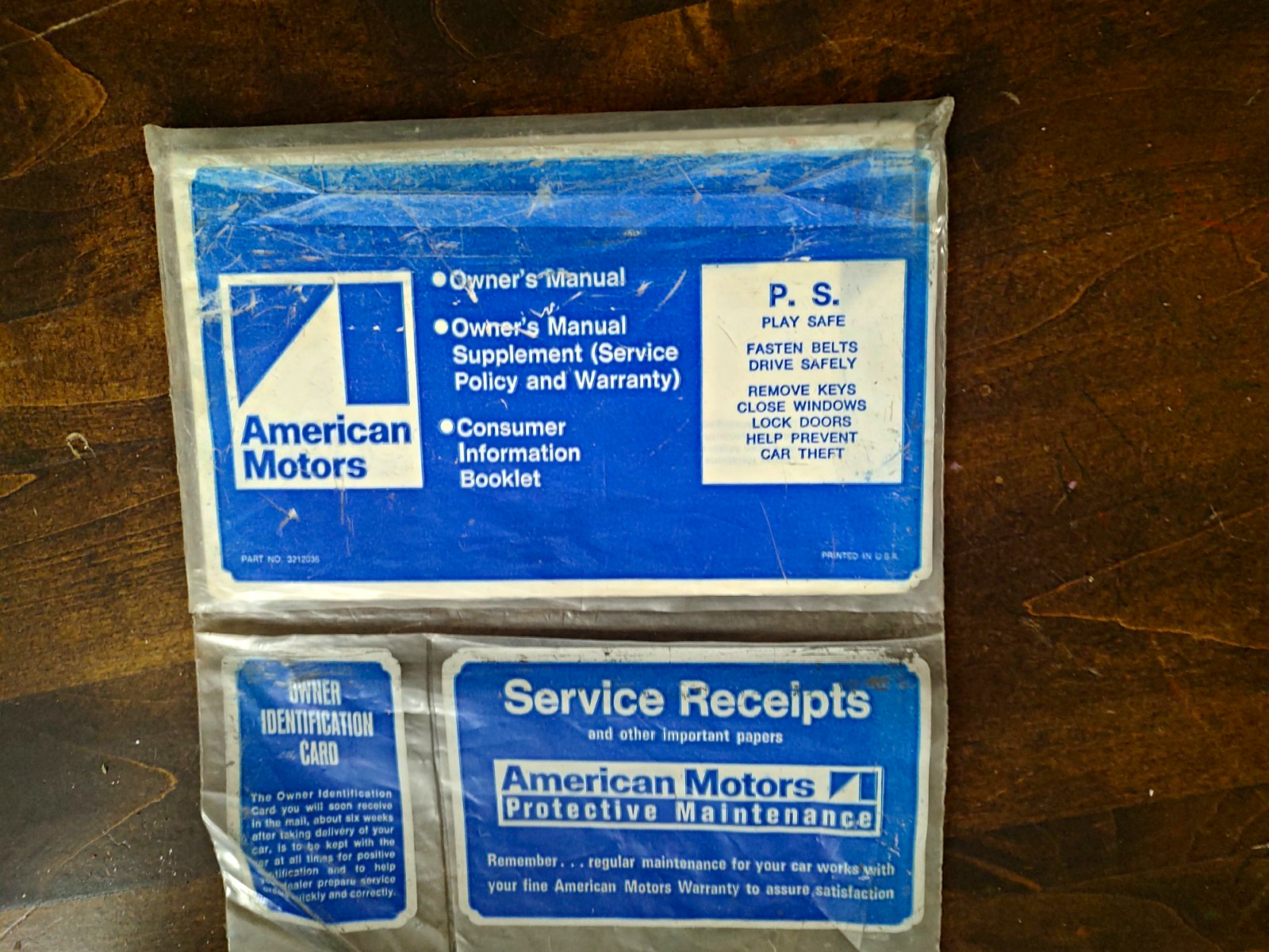 Amc American Motors Manual Still In Plastic Amc American Motors Manual Still In Plastic