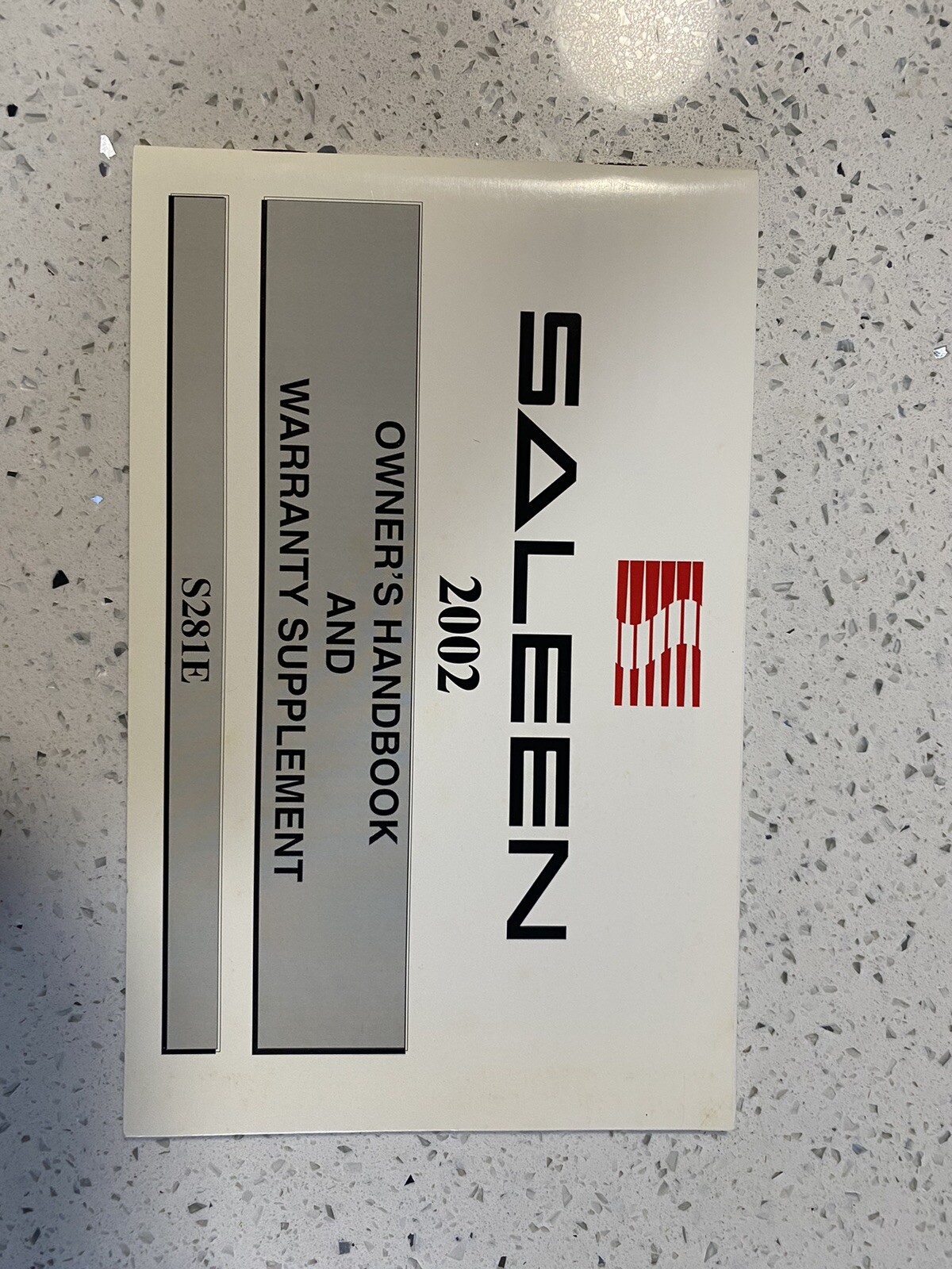 Authentic Mustang Saleen 2002 S281E Owner's Handbook Extreme Rare Authentic Mustang Saleen 2002 S281E Owner's Handbook Extreme Rare