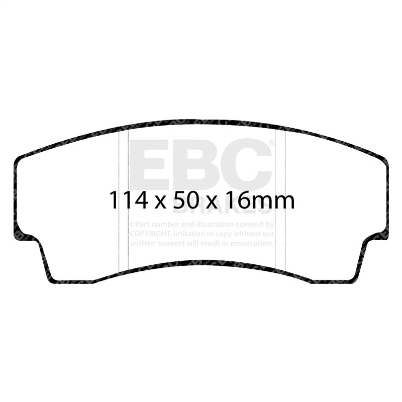 EBC Fits 99-02 Noble M12 2.6 Twin Turbo Yellowstuff Rear Brake Pads - DP4008R