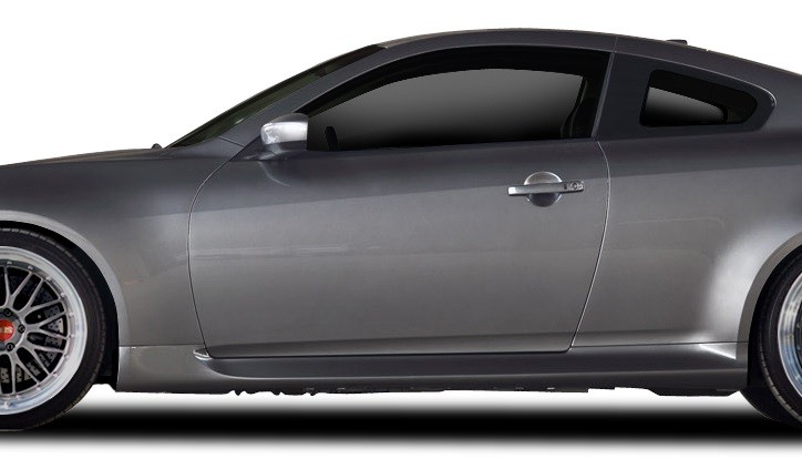 For 2008-2015 G Coupe G37 Q60 Duraflex IPL Look Side Skirts Rocker Panels - 2 Pi