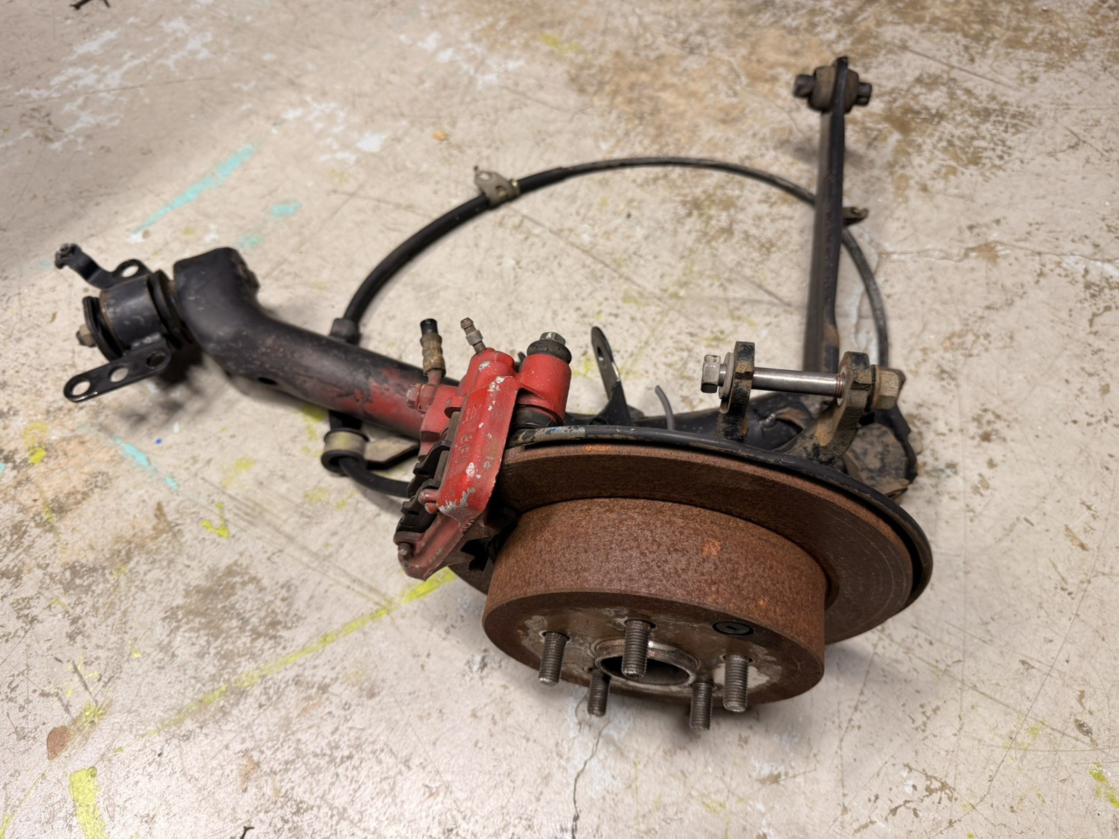 2000-2005 TOYOTA CELICA GTS REAR LEFT DRIVER LOWER TRAILING ARM & Knuckles Hub 2000-2005 TOYOTA CELICA GTS REAR LEFT DRIVER LOWER TRAILING ARM & Knuckles Hub