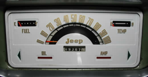 New 1962-1965 Kaiser Jeep Gladiator and Wagoneer Speedometer Glass New 1962-1965 Kaiser Jeep Gladiator and Wagoneer Speedometer Glass