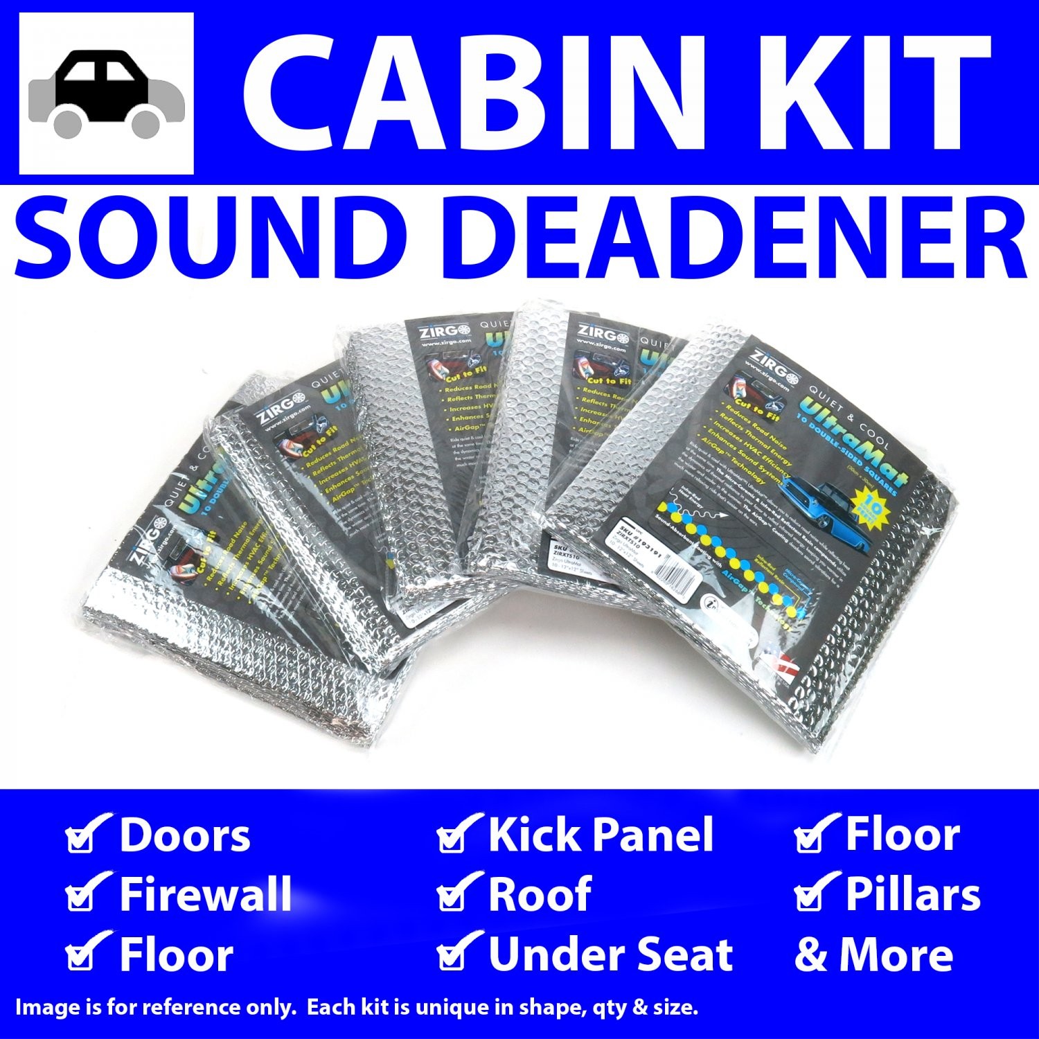 Heat & Sound Barrier 1953-1957 VW Type 1 Oval Cabin Kit